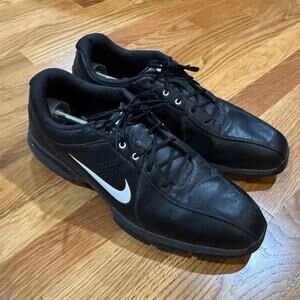 Nike Golf Cleats Durasport III Mens 13 Black Leather Golf Shoes
